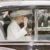 Charles et Camilla Parker Bowles le jour de leur mariage en secondes noces, le 9 avril 2005, à Windsor. 7 ans après jour pour jour, le 9 avril 2012, la reine Elizabeth II annonce qu'elle fait de Camilla une Dame grand-croix de l'ordre royal de Victoria.