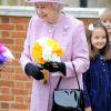 La reine Elizabeth II à Windsor pour la messe du dimanche de Pâques, le 8 avril 2012.