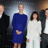 Prometheus : Charlize Theron, Michael Fassbender, Noomi Rapace à Paris