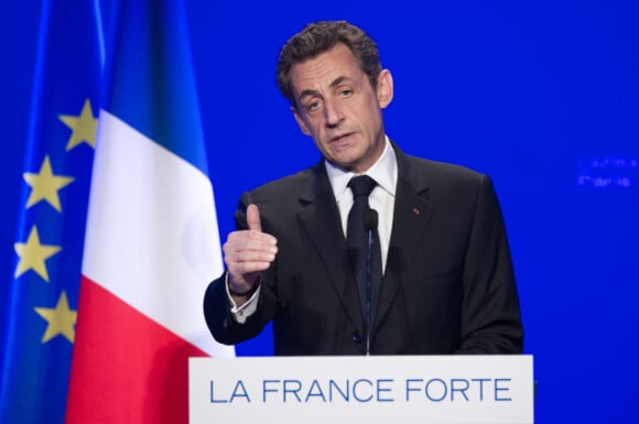 Nicolas Sarkozy en avril 2012 à Paris
