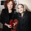 Charlotte Aillaud, soeur de Juliette Gréco, et Hélène Duc, qui a recueilli Juliette Gréco lors de la Seconde Guerre Mondiale, à la remise de la médaille Grand Vermeil de la Ville de Paris à Juliette Gréco, jeudi 12 avril 2012.