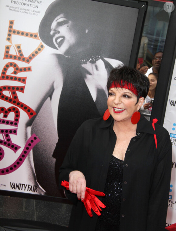Liza Minnelli à Los Angeles, lors du TCM Classic Film Festival, le jeudi 12 avril 2012.