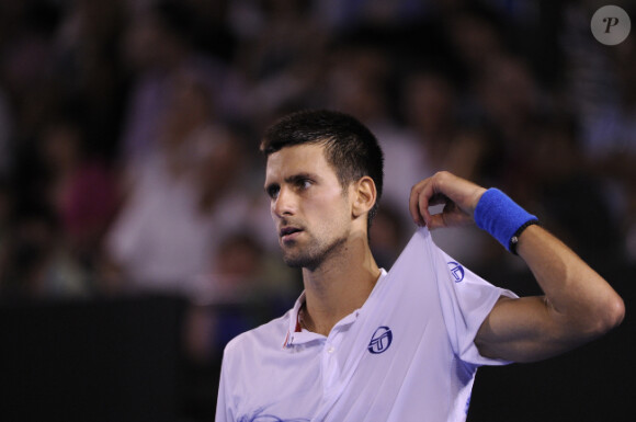 Novak Djokovic le 27 janvier 2012 à Melbourne
