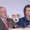 Le roi Juan Carlos et son épouse la reine Sofia en mars 2012 à Madrid