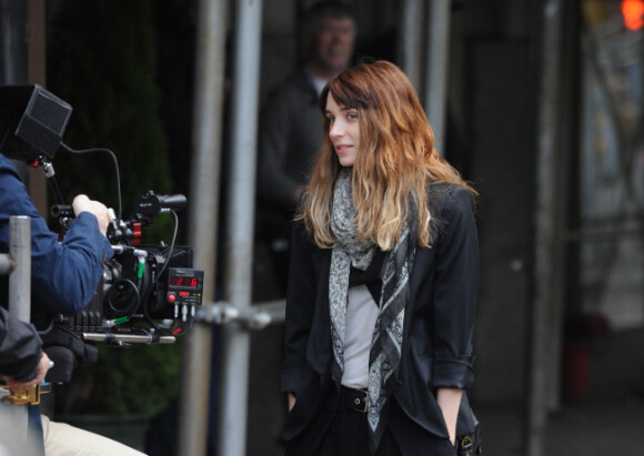 Rooney Mara le 10 avril 2012 sur le tournage de The Bitter Pill de Steven Soderbergh.