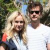 Diane Kruger, absolument sublime à Coachella avec son compagnon Joshua Jackson, habillée d'une robe Lacoste et de bottines Isabel Marant. Indio, le 14 avril 2012.