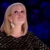 Amanda Holden sous le charme du groupe français Cascade dans l'émission Britain's Got Talent, sur ITV, le 21 avril 2012.