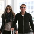 La belle Elizabeth Hurley et son fiancé Shane Warne à New York, le 1er mai 2012