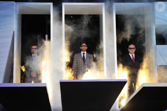 Josh Brolin, Will Smith et Tommy Lee Jones lors de la première du film Men in Black III à Tokyo le 8 mai 2012