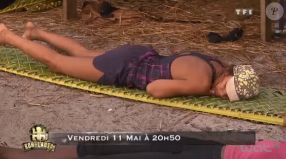Wafa est épuisée dans la bande-annonce de Koh Lanta - La Revanche des héros sur TF1 le vendredi 11 mai 2012