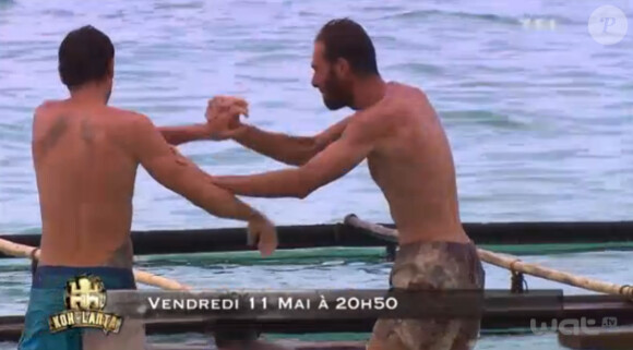Claude et Bertrand semblent se rapprocher dans la bande-annonce de Koh Lanta - La Revanche des héros sur TF1 le vendredi 11 mai 2012