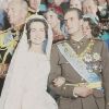Le prince Juan Carlos d'Espagne et la princesse Sophia de Grèce et de Danemark lors de leur mariage à Athènes le 14 mai 1962.
Le roi Juan Carlos Ier et la reine Sofia d'Espagne ne prévoient aucune célébration officielle de leurs noces d'or le 14 mai 2012.