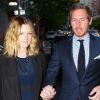 Drew Barrymore, radieuse et enceinte, et son fiancé Will Kopelman à New York le 12 mai 2012