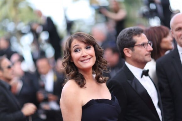 Daniela Lumbroso lors du 65ème Festival de Cannes pour la montée des marches en l'honneur du film De rouille et d'os le 17 mai 2012