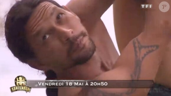 Teheiura dans la bande-annonce de Koh Lanta - La revanche des héros sur TF1 ce soir, vendredi 18 mai 2012