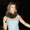 Elisabetta Canalis le 17 mai 2012 à l'aéroport de Los Angeles, après son passage à Cannes.