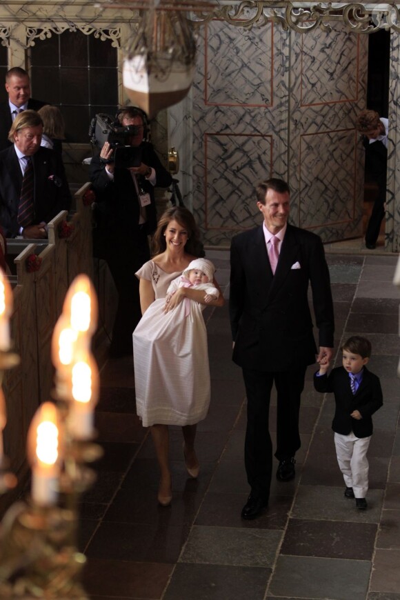 Le baptême de la princesse Athena Marguerite Françoise Marie de Danemark, née le 24 janvier 2012 de l'amour du prince Joachim et de la princesse Marie, a eu lieu le 20 mai 2012 en l'église de Møgeltønder, conduit par l'évêque Erik Norman Svendsen.