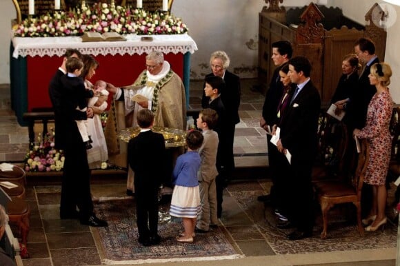 Baptême de la princesse Athena de Danemark, le 20 mai 2012.