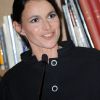 La ministre de la Culture Aurélie Filippetti au Café des Palmes durant le 65e Festival de Cannes le 21 mai 2012