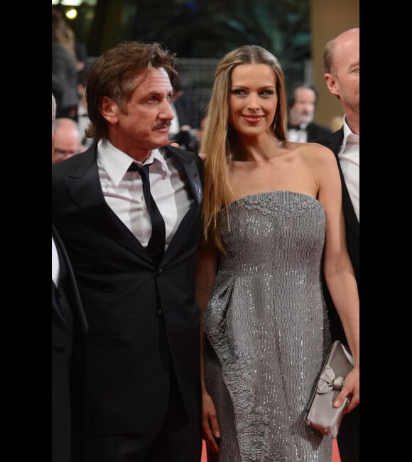 Sean Penn et Petra Nemcova à Cannes le 18 mai 2012