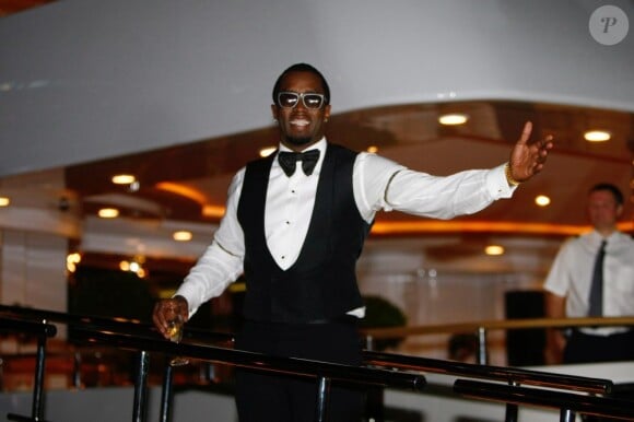 P. Diddy lors de sa soirée privée sur un yacht à Cannes le 22 mai 2012