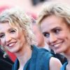 Sandrine Bonnaire et Alexandra Lamy lors de la présentation de J'enrage de son absence au Festival de Cannes, le 22 mai 2012.