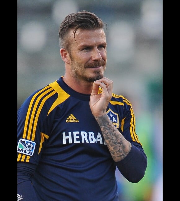 David Beckham le 23 mai 2012 à Carson City arborait un nouveau look qui n'aura pas empêché son équipe de s'incliner 3-2 face à San José
