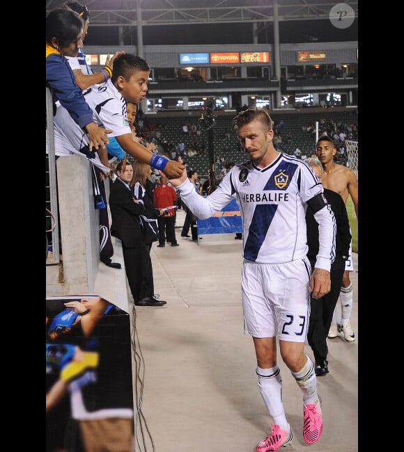 David Beckham le 23 mai 2012 à Carson City arborait un nouveau look qui n'aura pas empêché son équipe de s'incliner 3-2 face à San José