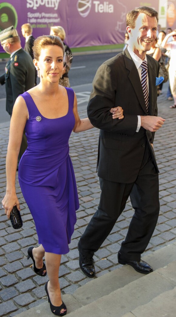 La princesse Mary et le prince Joachim. La famille royale de Danemark assistait le 24 mai 2012 à un concert de la Garde royale, au Théâtre royal de Copenhague.