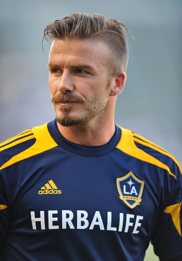 David Beckham avec le maillot des Los Angeles Galaxy, le 23 mai 2012.