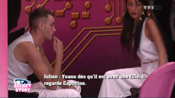 Julien et Isabella dans la quotidienne de Secret Story 6, lundi 28 mai 2012 sur TF1