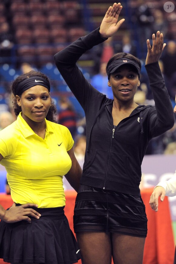 Venus et Serena Williams à Milan, le 4 décembre 2012.