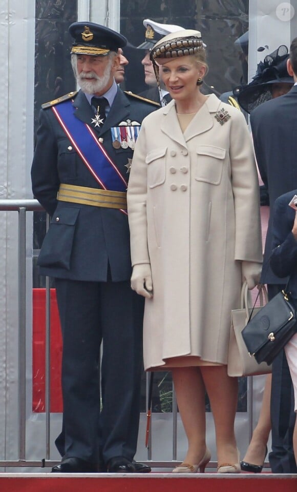 Le prince et la princesse Michael de Kent au défilé militaire du jubilé de diamant de la reine Elizabeth II, le 19 mai 2012 à Windsor