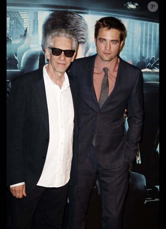 Robert Pattinson et David Cronenberg à l'avant-première de Cosmopolis, à Paris le 30 mai 2012.