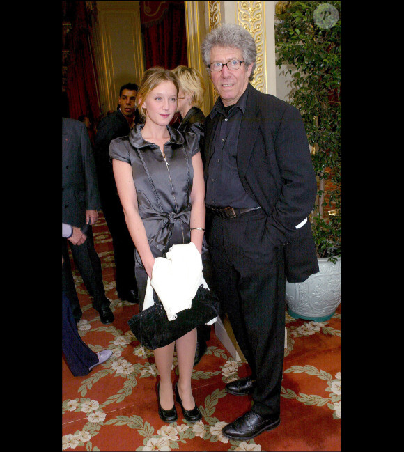 Ludivine Sagnier et Claude Miller en 2003 à Paris.