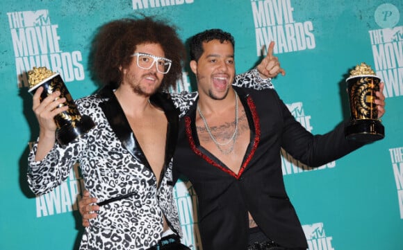 Le groupe LMFAO, récompensé lors de la cérémonie des MTV Movie Awards 2012, le dimanche 3 juin à Studio City.
