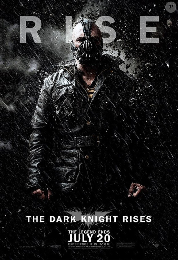Tom Hardy alias Bane dans The Dark Knight Rises, en salles le 25 juillet.