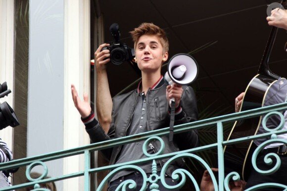 Justin Bieber à Paris, le 1er juin 2012.