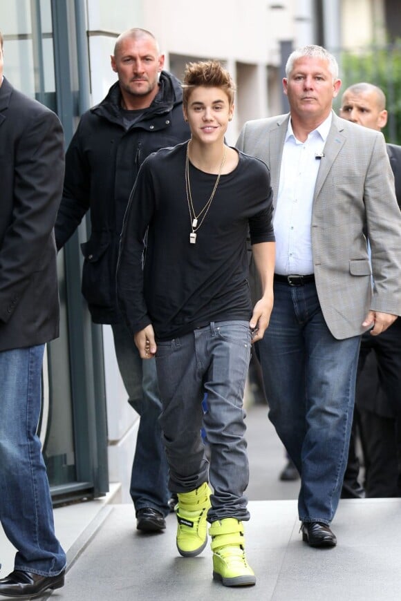 Justin Bieber à Paris, le 31 mai 2012.