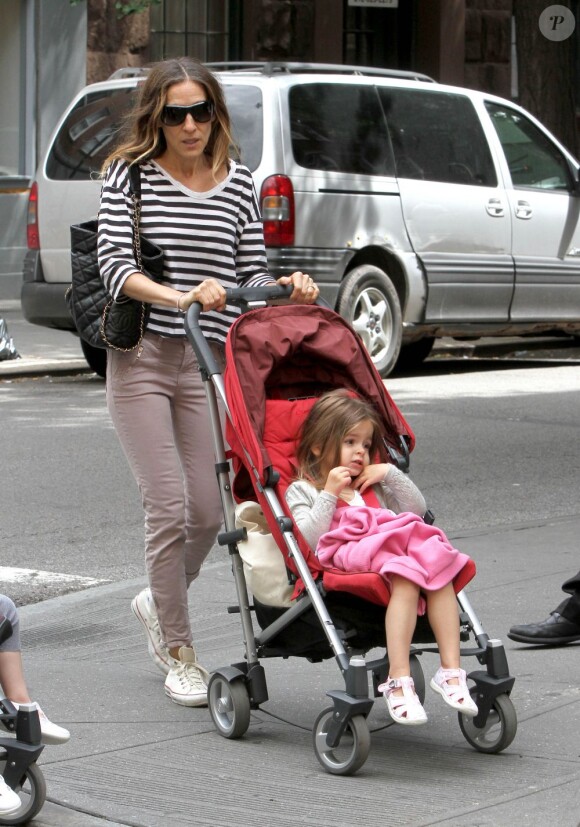 Sarah Jessica Parker et sa fille Tabitha à New York. Le 5 juin 2012.