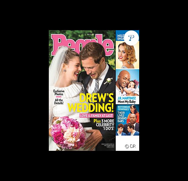 Drew Barrymore et Will Kopelman, mariés, en couverture du magazine People - 16 juin 2012
