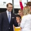 Le prince Daniel de Suède au stade de Stockholm pour une journée spéciale ''jeux olympiques'' le 5 juin 2012.