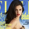 Selena Gomez habillée d'une robe Dolce & Gabbana en couverture du magazine Elle de juillet 2012.