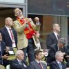 Felipe vit le match à fond... Le prince Felipe et la princesse Letizia d'Espagne ont vibré en choeur lors du match Espagne-Italie lors de l'Euro 2012, le 10 juin à Gdansk (Pologne). La Roja et la Squadra Azzurra, pour leur entrée dans la compétition, ont fait un sepctaculaire match nul, 1-1.