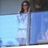 Rocsi Diaz, la nouvelle chérie d'Eddie Murphy, sur son balcon à Maui, sur l'île de Hawaï, le 11 juin 2012