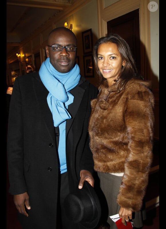 Karine Le Marchand et Lilian Thuram en décembre 2011 à Paris