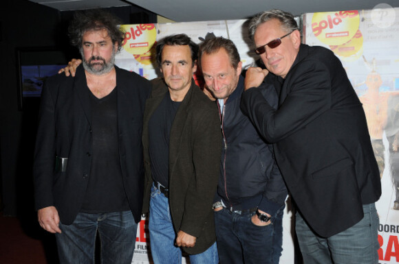 Gustave Kervern, Albert Dupontel, Benoît Poelvoorde et Benoît Delépine en juin 2012 à Paris.