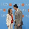 Felipe et Letizia d'Espagne lors de la remise des prix de l'Association de la presse, le 5 juin 2012.