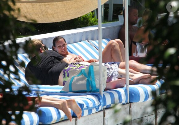 James Corden en vacances à Miami le 18 juin 2012
