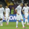 Karim Benzema lors du match de l'équipe de France perdu face à la Suède le 19 juin 2012 à Kiev en Ukraine (2-0)